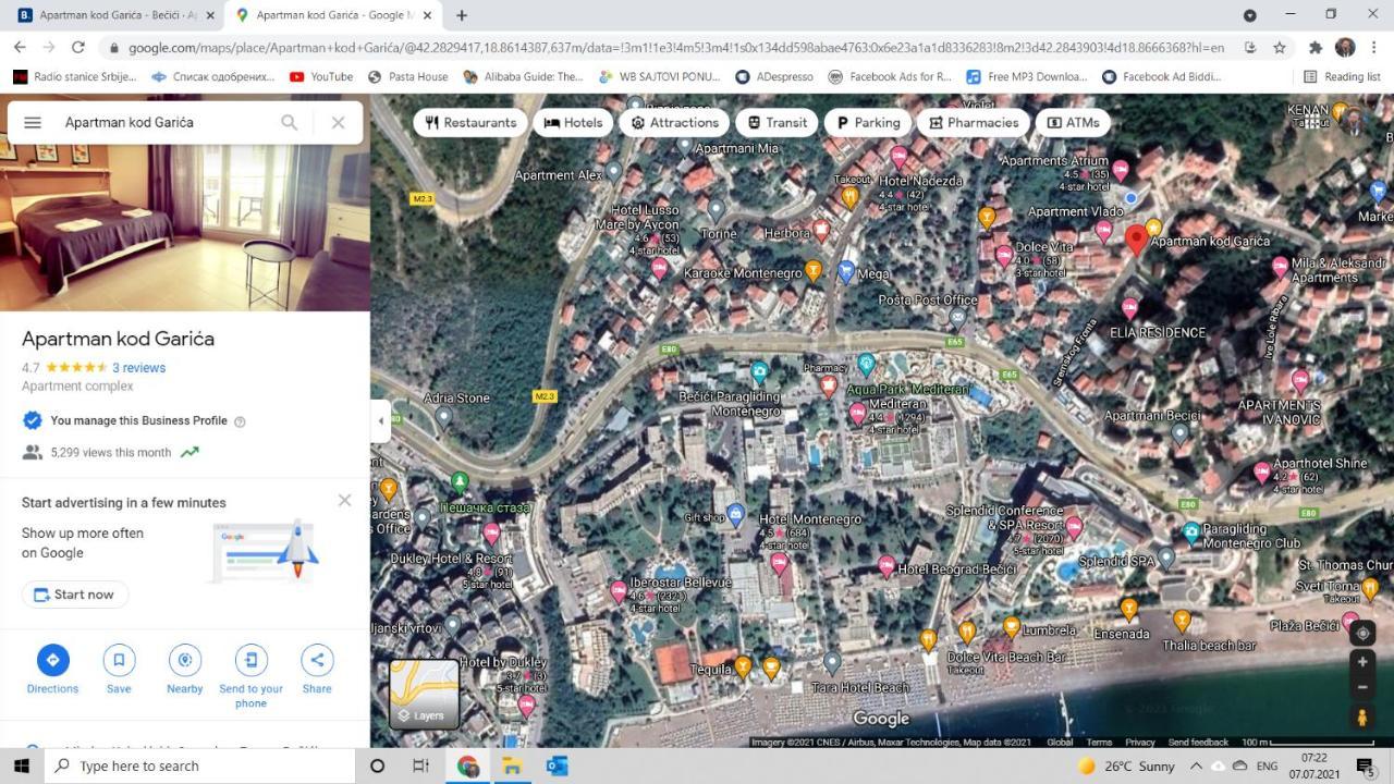 Bella Budva Бечичи Экстерьер фото